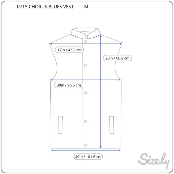 Vintage Chorus Blues Denim Vest Women's Medium Pockets Button Front Sleeveless - Picture 3 of 8